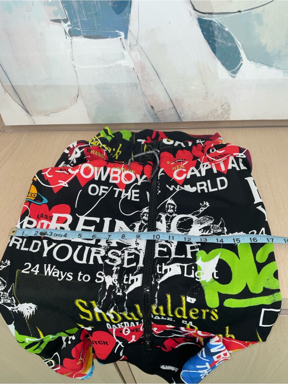 Vivienne Westwood Black Graphic Midi Skirt with Multicolor Print - Picture 13 of 15